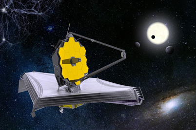 IOF contributed to the James Webb Space Telescope (visualization).