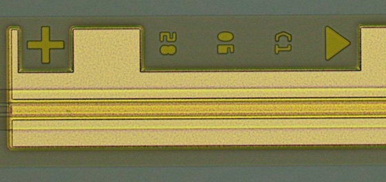 Coherent’s new 70 mW CW InP laser diode chip. Click to expand.