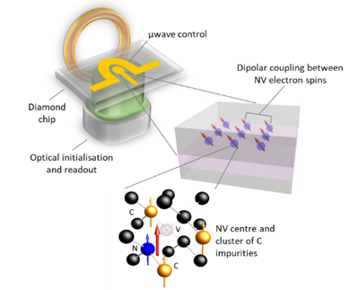 Diamond QPU architecture.