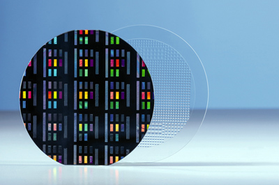 Wafer-level nanoimprint lithography and lens molding for optical sensors.