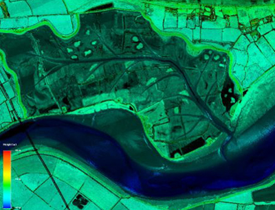 Lidar mapping technique will provide detailed land information to 1m sensitivity.