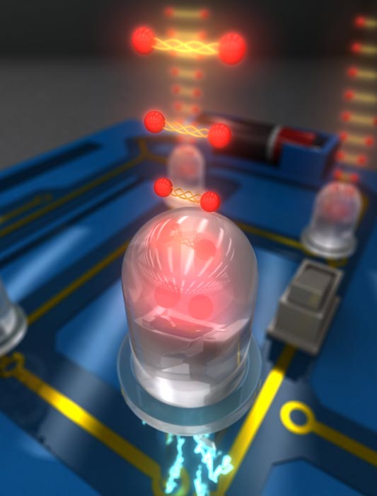 Entangled light-emitting diode