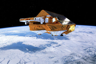 Ice work: ESA’s Earth Explorer CryoSat mission.