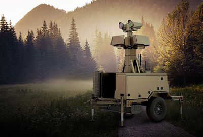 The Cerberus XL counter-drone surveillance platform.