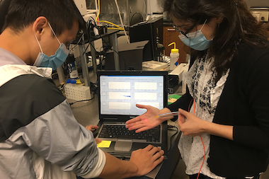 Spotting clots: optical probe and data modelling