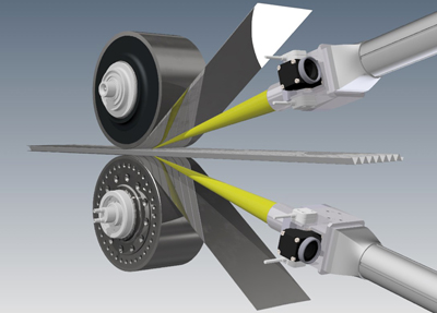 How laser-based sandwich cladding works. Click for info.