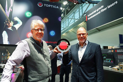 New look for Toptica: Wilhelm Kaenders, CTO, and Thomas Renner, CSO.