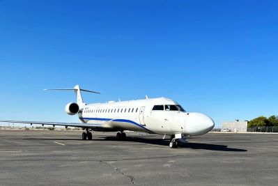 The CRJ-700 jet used at EDGE ’23.