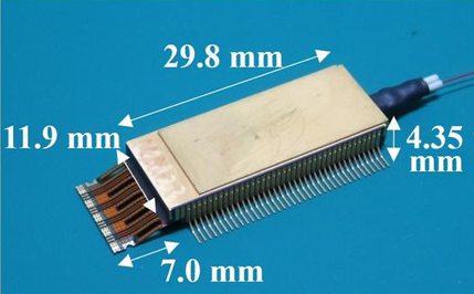 NTT’s new compact InP-based coherent driver modulator.