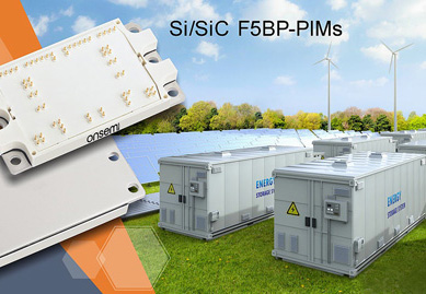 Silicon and SiC hybrid modules reduce footprint while increasing power.