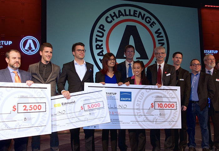 SPIE Startup Challenge 2017 winners and judges.