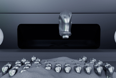 3D printer uses preforms to boost efficiency in production of dental implant parts.