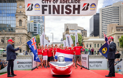 Solar Team Twente finished second at the Bridgestone World Solar Challenge.