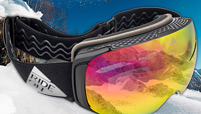 Ride-On's ski goggles and brings AR to the slopes.